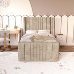Cambridge Kids Upholstered Ottoman Bed - Mink Coniston