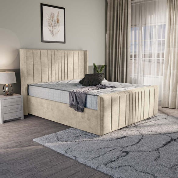 Cambridge Upholstered Bed - Almond Coniston