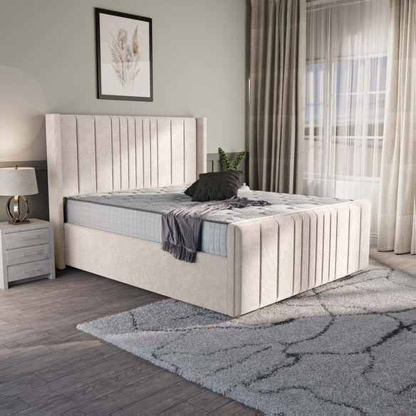 Cambridge Upholstered Bed - Cream Naples