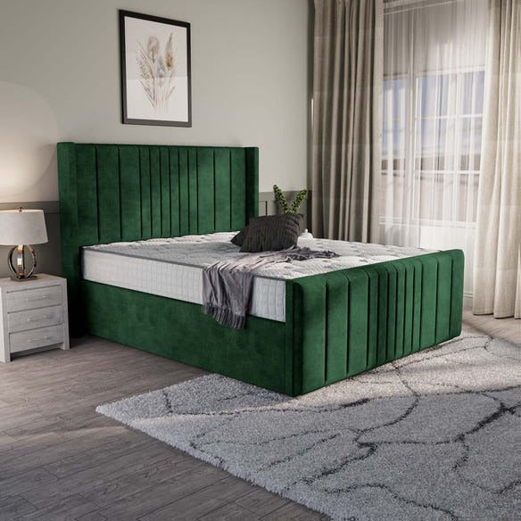 Cambridge Upholstered Bed - Emerald Coniston