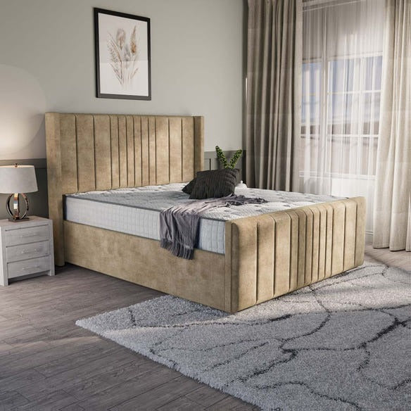Cambridge Upholstered Bed - Mink Coniston