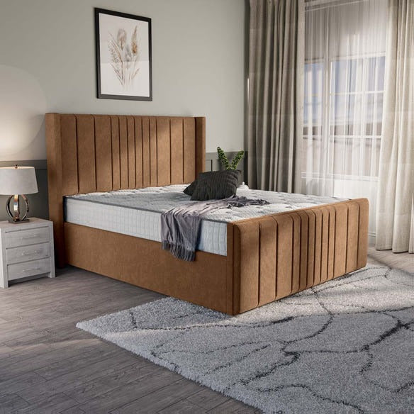 Cambridge Upholstered Bed - Mink Naples
