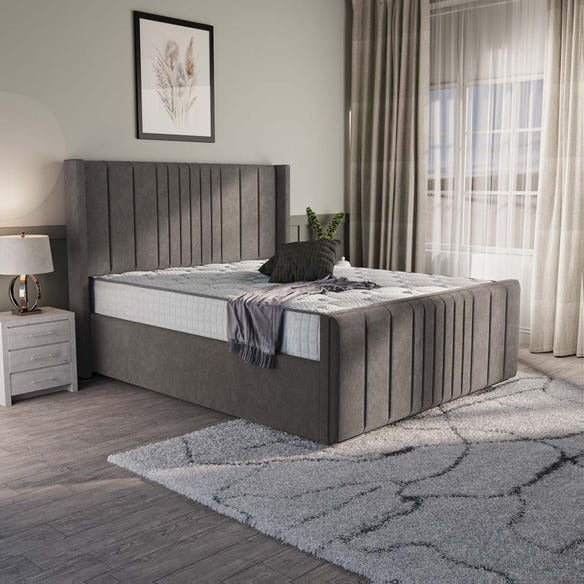 Cambridge Upholstered Bed - Slate Grey Naples
