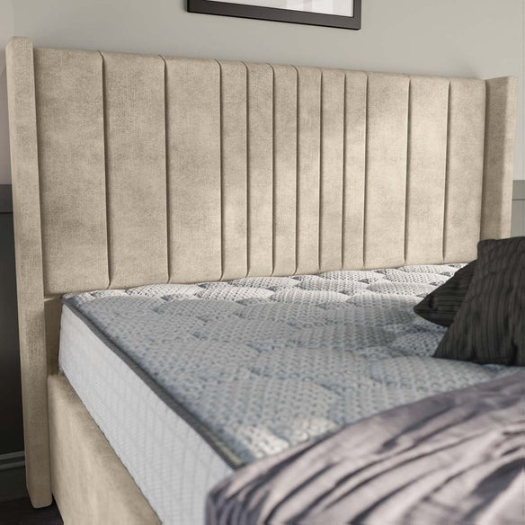Cambridge Upholstered Ottoman Bed - Almond Coniston