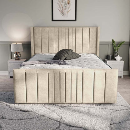 Cambridge Upholstered Ottoman Bed - Almond Coniston