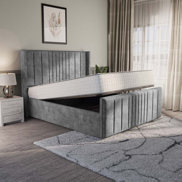Cambridge Upholstered Ottoman Bed - Armour Coniston