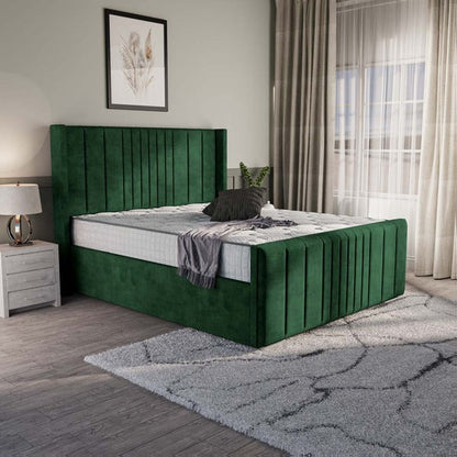 Cambridge Upholstered Ottoman Bed - Emerald Coniston