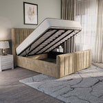 Cambridge Upholstered Ottoman Bed - Mink Coniston