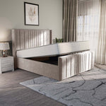 Cambridge Upholstered Ottoman Bed - Seal Grey Naples