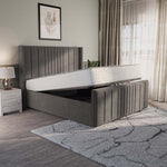 Cambridge Upholstered Ottoman Bed - Slate Grey Naples
