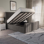 Cambridge Upholstered Ottoman Bed - Slate Grey Naples