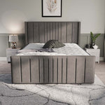 Cambridge Upholstered Ottoman Bed - Slate Grey Naples