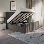 Cambridge Upholstered Ottoman Bed - Slate Grey Naples