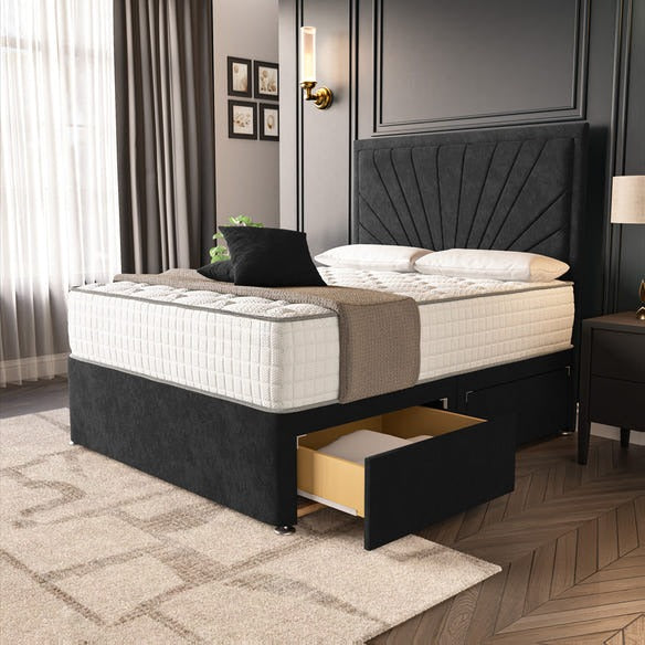 Casablanca Divan Bed - Black Naples