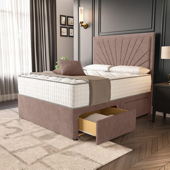 Casablanca Divan Bed - Mauve Naples