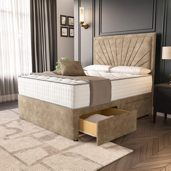 Casablanca Divan Bed - Mink Coniston