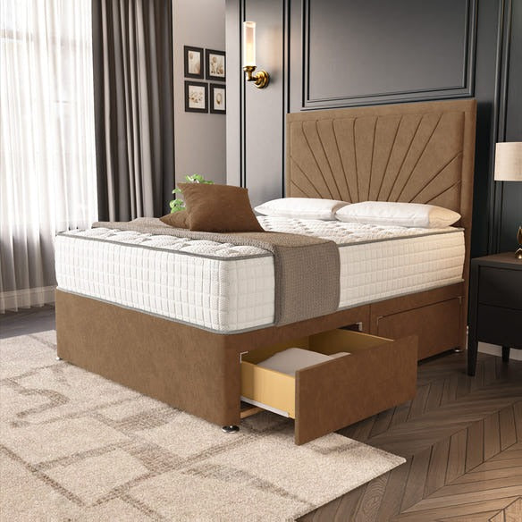 Casablanca Divan Bed - Mink Naples