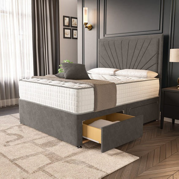 Casablanca Divan Bed - Slate Grey Naples