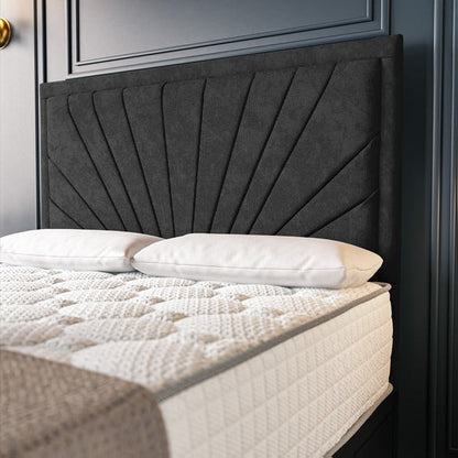 Casablanca Ottoman Divan Bed - Black Naples