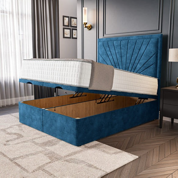 Casablanca Ottoman Divan Bed - Blue Coniston