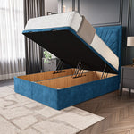 Casablanca Ottoman Divan Bed - Blue Coniston