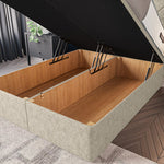 Casablanca Ottoman Divan Bed - Cream Chenille