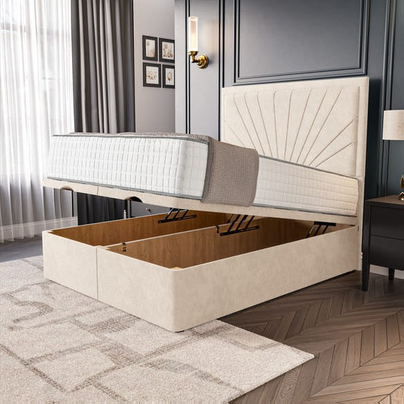 Casablanca Ottoman Divan Bed - Cream Naples