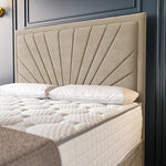 Casablanca Ottoman Divan Bed - Mink Plush Velvet