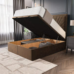 Casablanca Ottoman Divan Bed - Mocca Plush Velvet