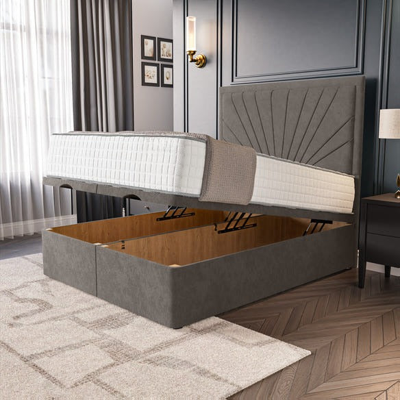 Casablanca Ottoman Divan Bed - Slate Grey Naples