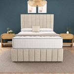 Sydney Divan Bed - Cream Chenille