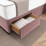 Sydney Divan Bed - Pink Plush Velvet