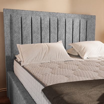 Hamilton Upholstered Bed - Silver Chenille