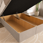 Rome Ottoman Divan Bed - Seal Grey Naples