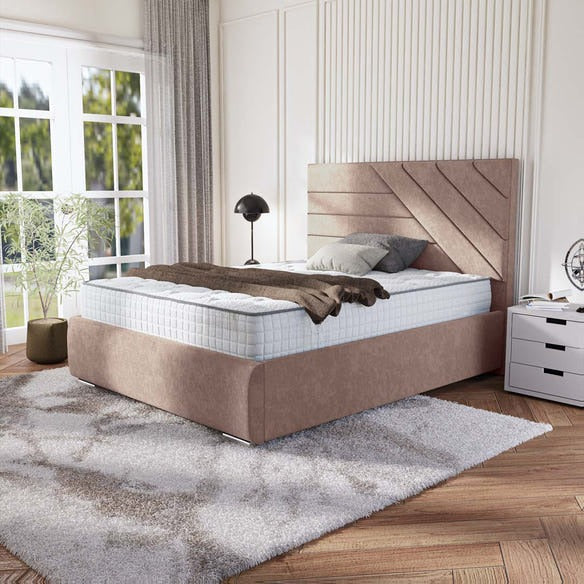 Chicago Upholstered Bed - Mauve Naples