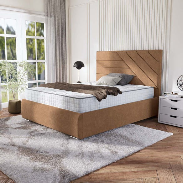 Chicago Upholstered Bed - Mink Naples