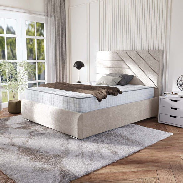 Chicago Upholstered Bed - Seal Grey Naples