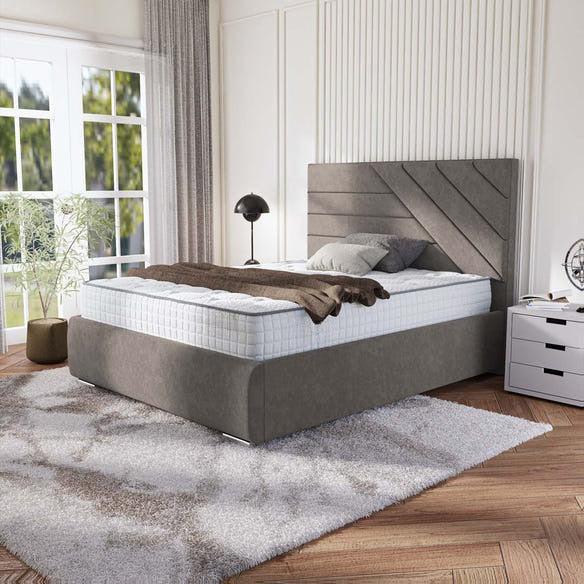Chicago Upholstered Bed - Slate Grey Naples