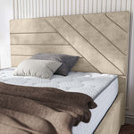 Chicago Upholstered Ottoman Bed - Almond Coniston
