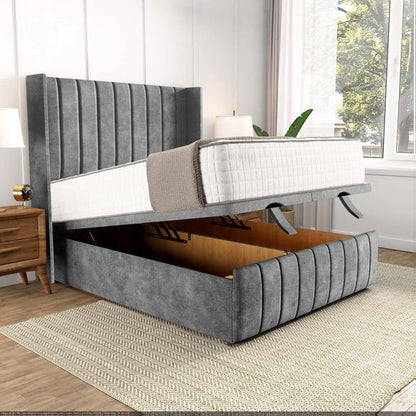 Cidra Wingback Ottoman Divan Bed - Armour Coniston