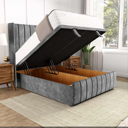 Cidra Wingback Ottoman Divan Bed - Armour Coniston
