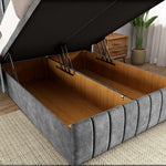 Cidra Wingback Ottoman Divan Bed - Armour Coniston