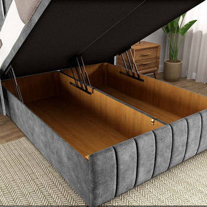 Cidra Wingback Ottoman Divan Bed - Armour Coniston