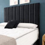 Sydney Divan Bed - Black Plush Velvet