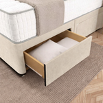 Sydney Divan Bed - Steel Plush Velvet