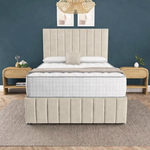 Sydney Divan Bed - Steel Plush Velvet