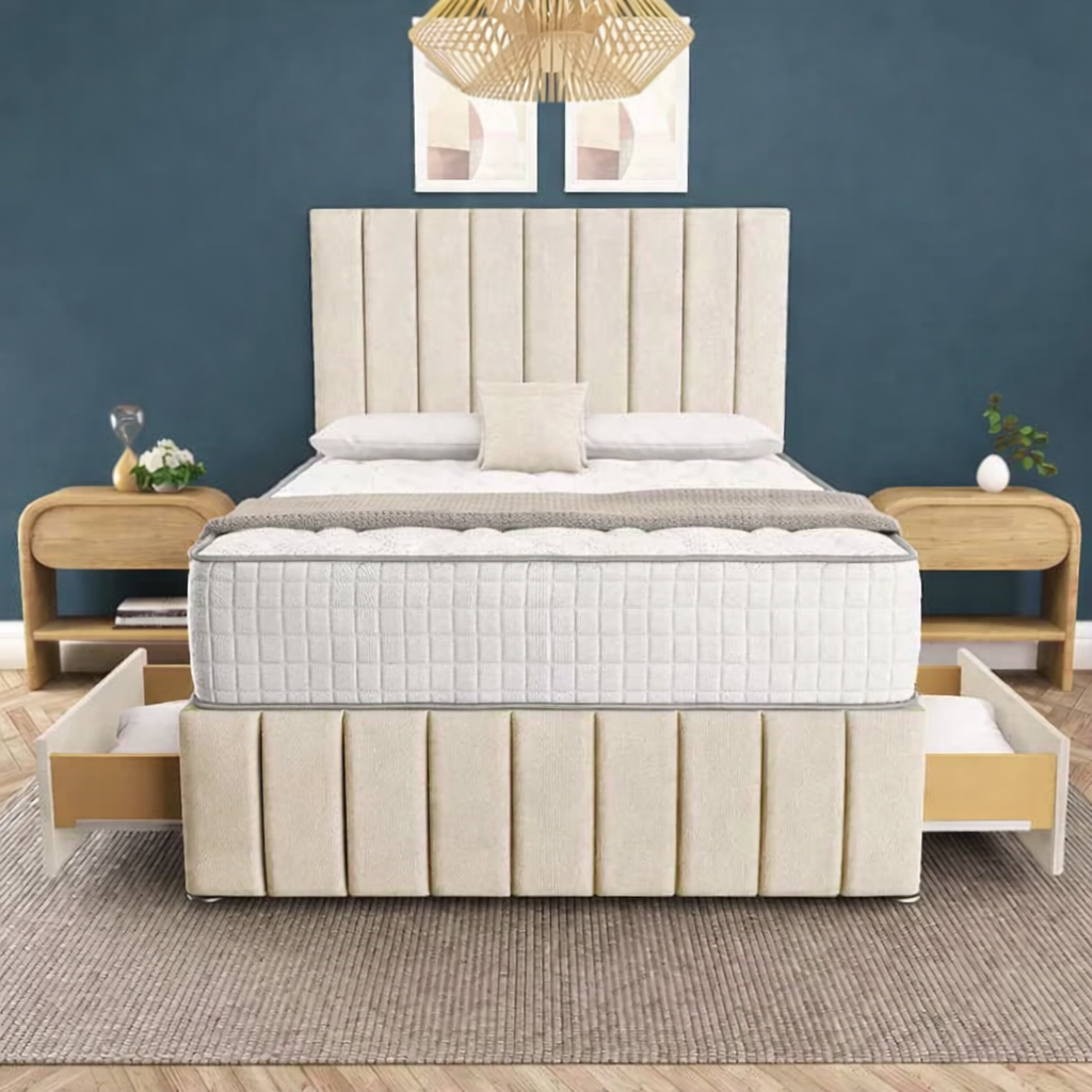 Sydney Divan Bed - Cream Naples