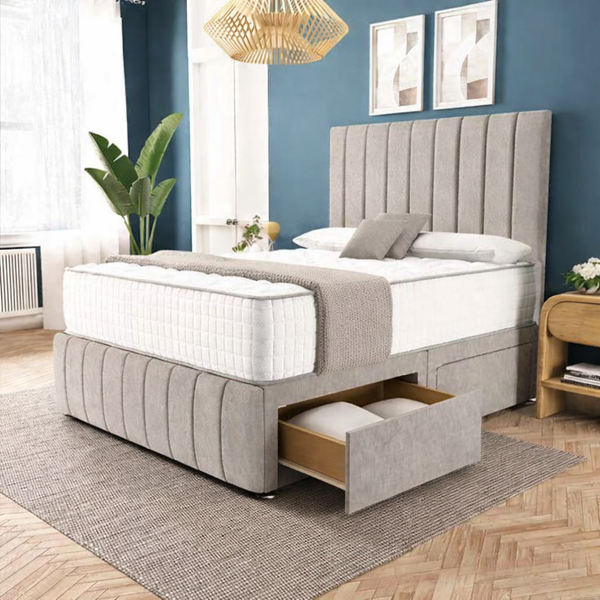 Sydney Divan Bed - Seal Grey Naples