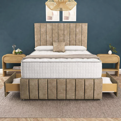 Sydney Divan Bed - Mink Coniston