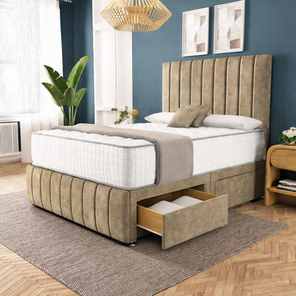 Sydney Divan Bed - Mink Coniston